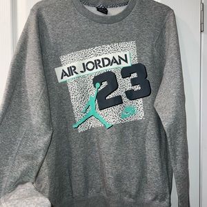 Jordan Nike vintage y2k jump man cement crew neck pullover size medium